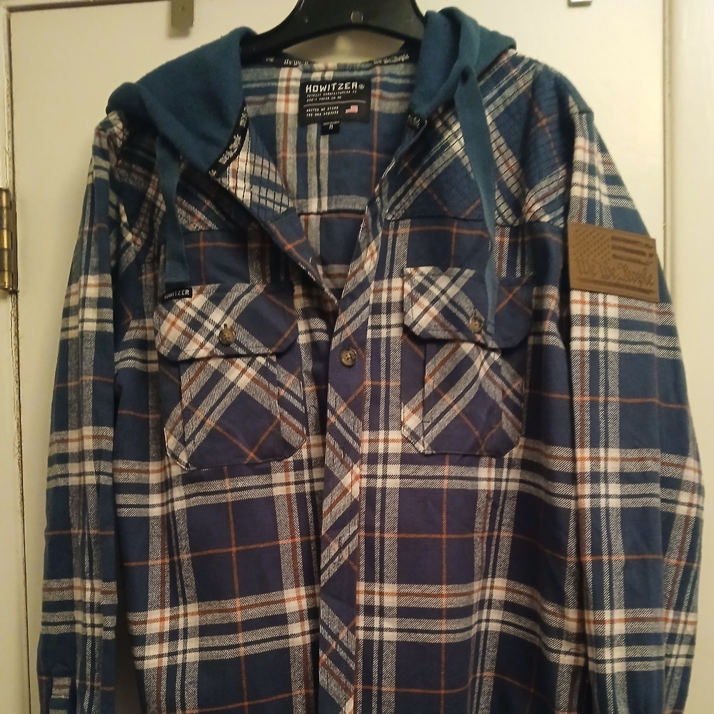 Howitzer Hooded Flannel Shirt Jacket